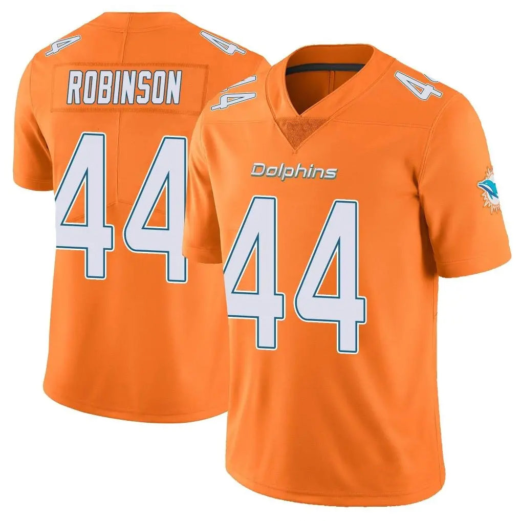 M.Dolphins #44 Chop Robinson Player Orange Limited Home Game BALCE Stitched Jerseys