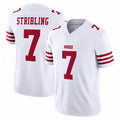 SF.49ers #7 De'Zhaun Stribling Player White Limited Vapor F.U.S.E. Home Game BALCE Stitched Jerseys