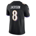 B.Ravens #8 Lamar Jackson Player Black Vapor F.U.S.E. Limited BALCE Stitched Jerseys