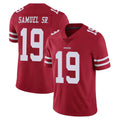 SF.49ers #19 Deebo Samuel Sr. Player Red Limited Vapor Untouchable Home Game BALCE Stitched Jerseys