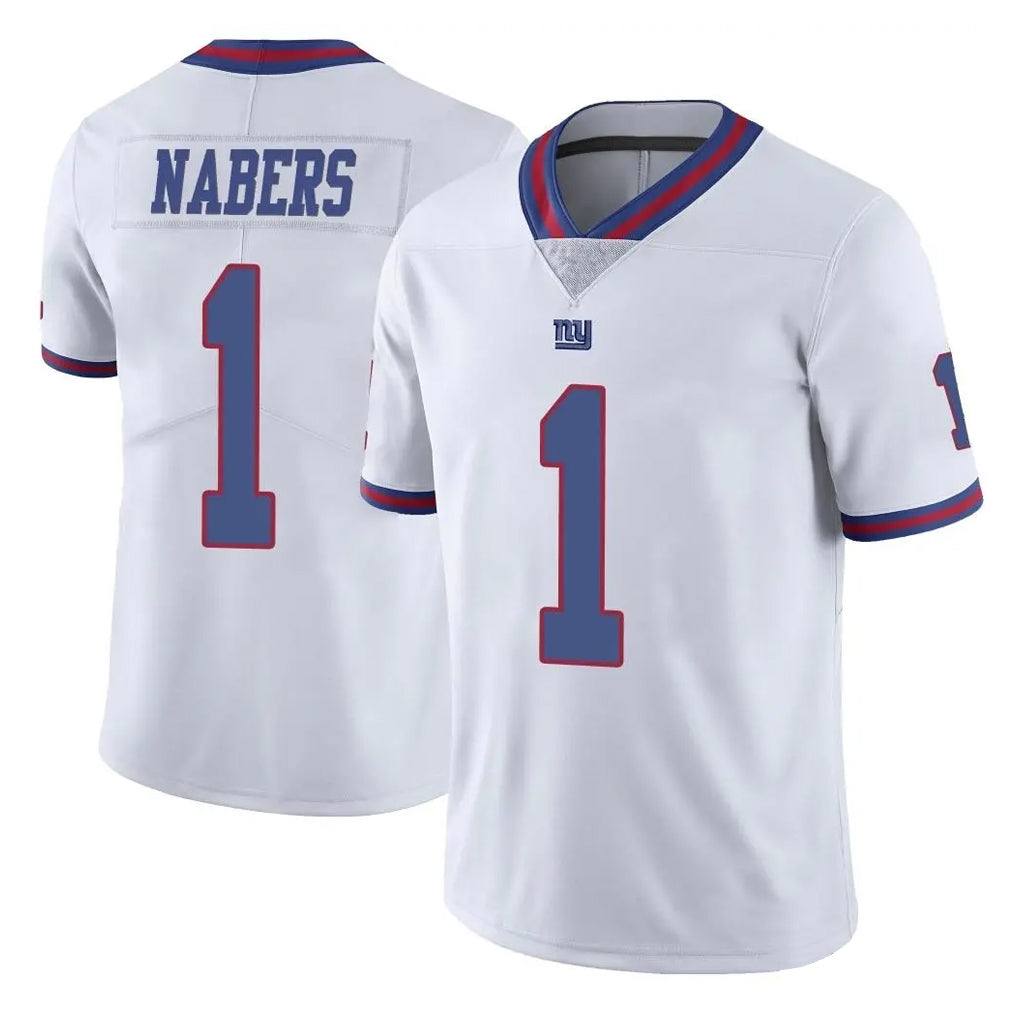 NY.Giants #1 Malik Nabers Player White Color Rush Home Game BALCE Stitched Jerseys