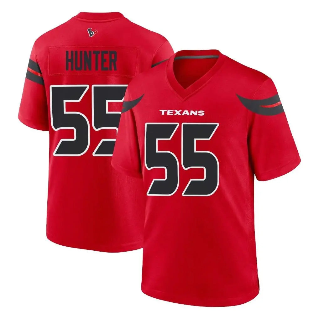 H.Texans #55 Danielle Hunter Player Red Alternate Home Game BALCE Stitched Jerseys