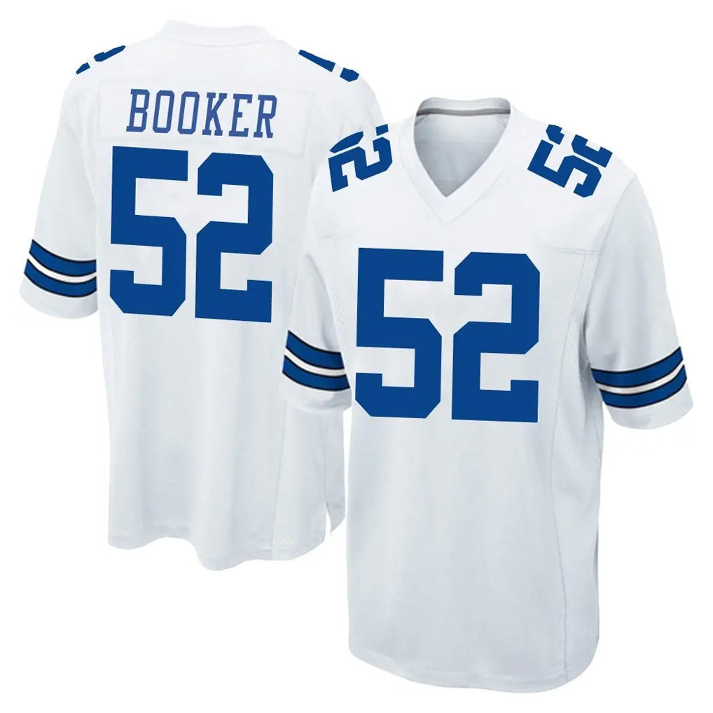 D.Cowboys #52 Tyler Booker Player White Home Game BALCE Stitched Jerseys