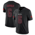 TB.Buccaneers #6 Baker Mayfield Player Black Impact Limited Home Game BALCE Stitched Jerseys