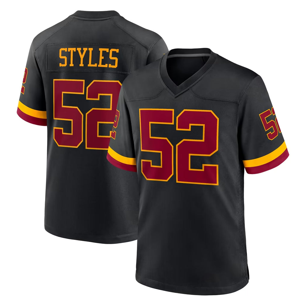 W.Commanders #52 Sonny Styles Player Black Limited Home Game BALCE Stitched Jerseys