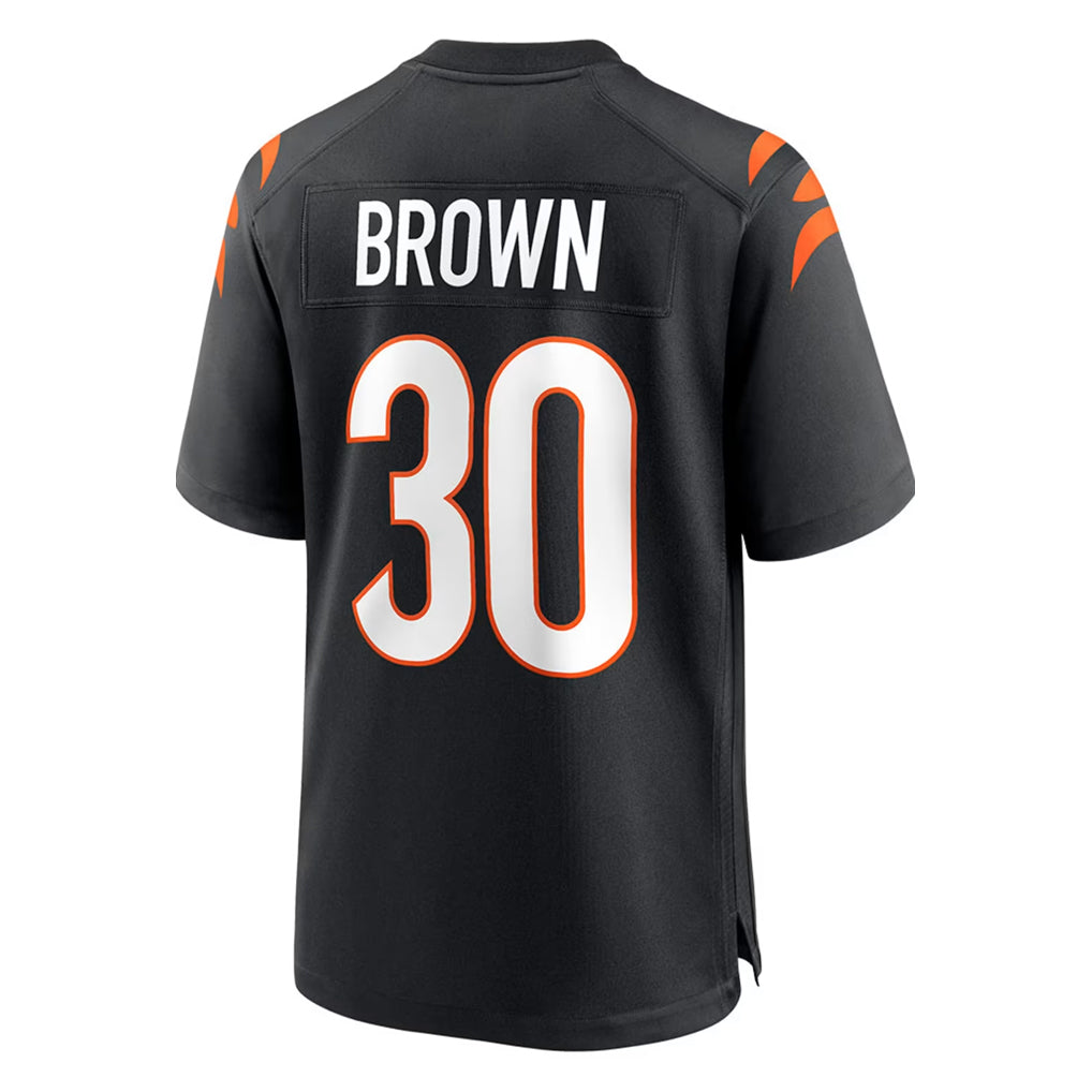 C.Bengals #30 Chase Brown Player Black Home Game BALCE Stitched Jerseys