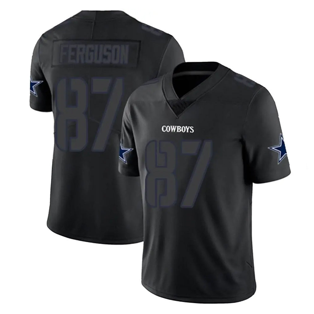 D.Cowboys #87 Jake Ferguson Player Black Impact Limited Home Game BALCE Stitched Jerseys