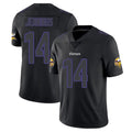 M.Vikings #14 Jauan Jennings Player Black Impact LImited Home Game BALCE Stitched Jerseys
