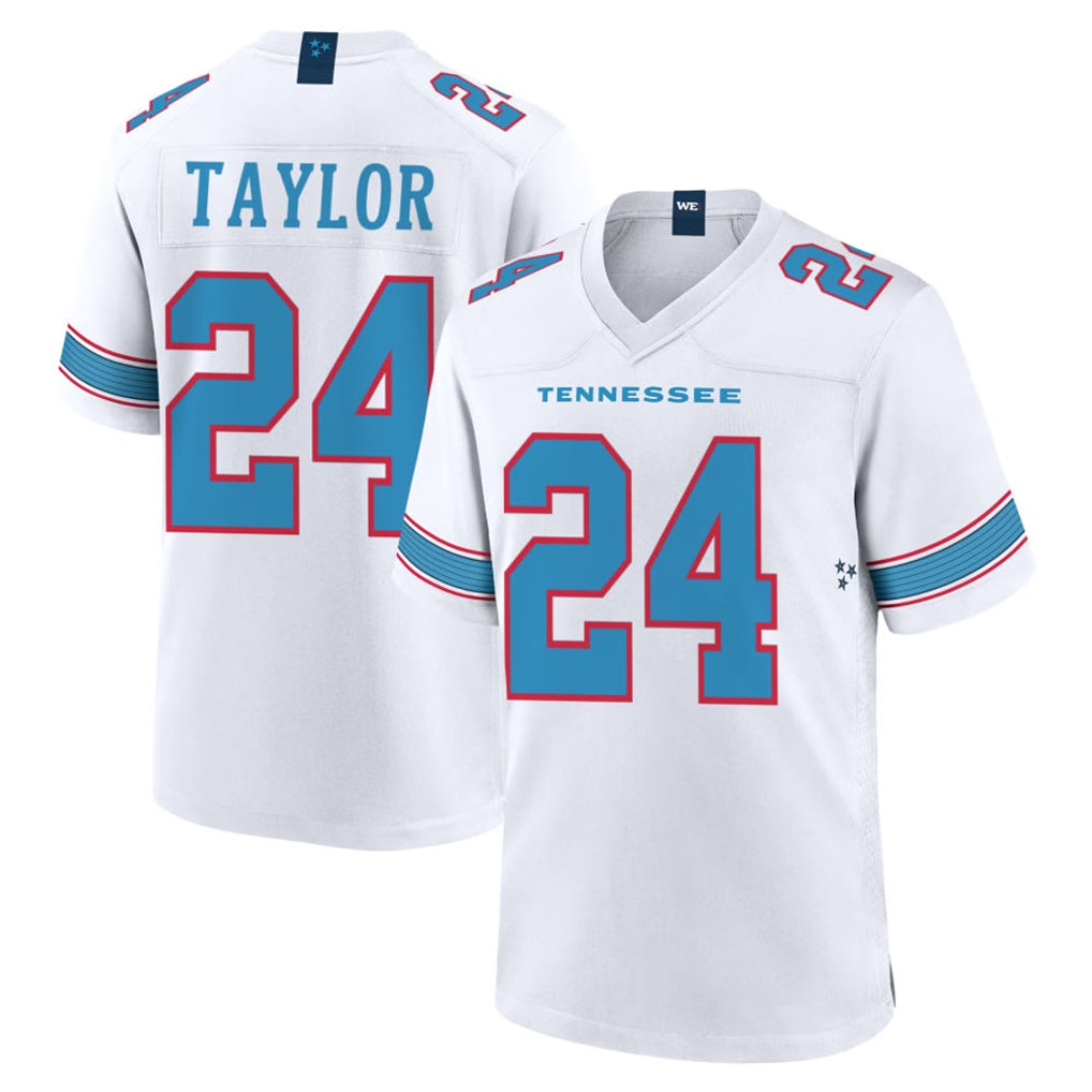 T.Titans #24 Alontae Taylor Player White 2026 Game Home BALCE Stitched Jerseys