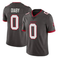 TB.Buccaneers #0 Yaya Diaby Player Pewter Limited Alternate Vapor Home Game BALCE Stitched Jerseys