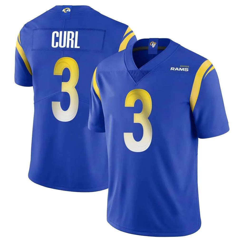 LA.Rams #3 Kam Curl Player Royal Limited Vapor Untouchable Home Game BALCE Stitched Jerseys
