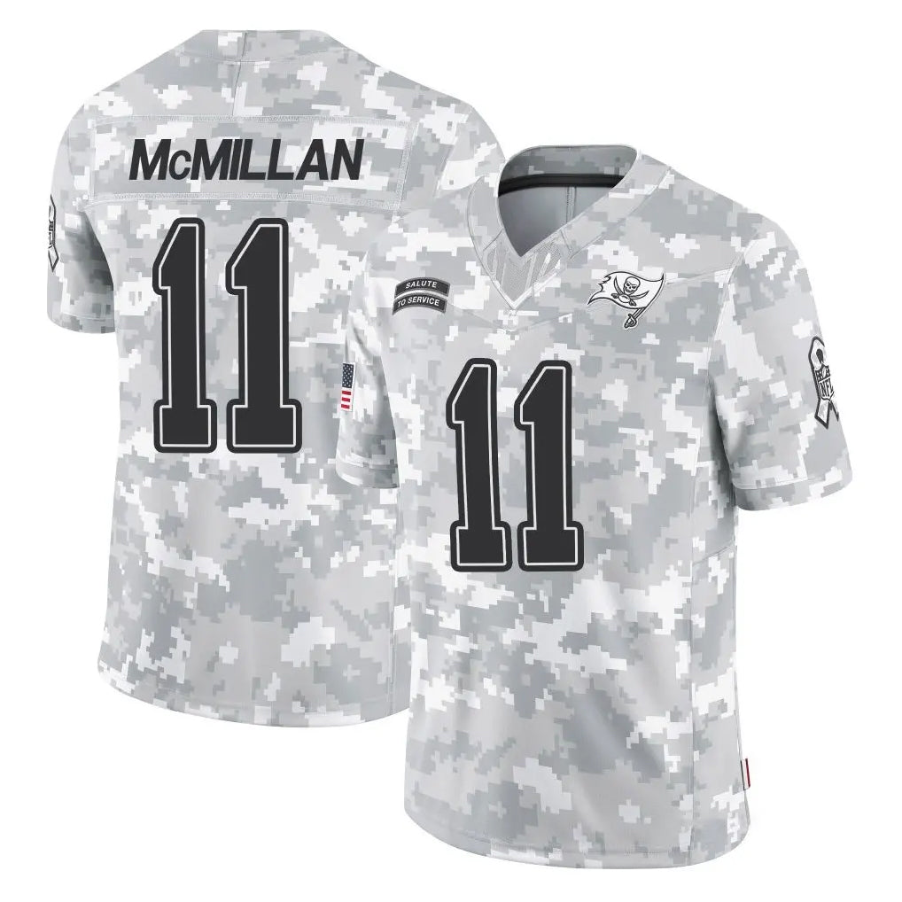 TB.Buccaneers #11 Jalen McMillan Player Arctic Camo Limited Salute To Service Home Game BALCE Stitched Jerseys