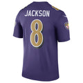 B.Ravens #8 Lamar Jackson Player Purple Legend Performance BALCE Stitched Jerseys