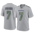 S.Seahawks #7 Uchenna Nwosu Player Gray Atmosphere Fashion Home Game BALCE Stitched Jerseys
