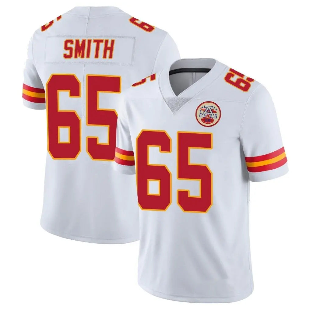 KC.Chiefs #65 Trey Smith Player White Limited Vapor Untouchable Home Game BALCE Stitched Jerseys