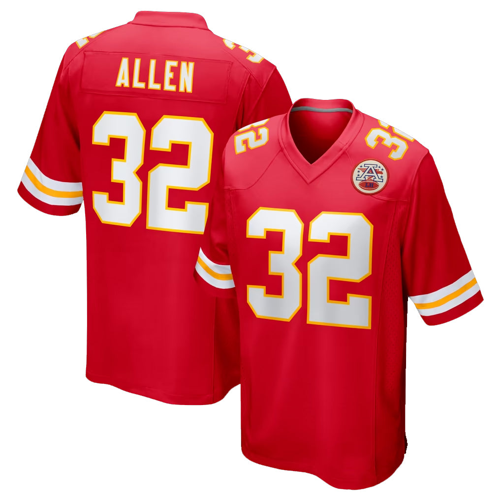 KC.Chiefs #32 Marcus Allen Player Red Home Game BALCE Stitched Jerseys