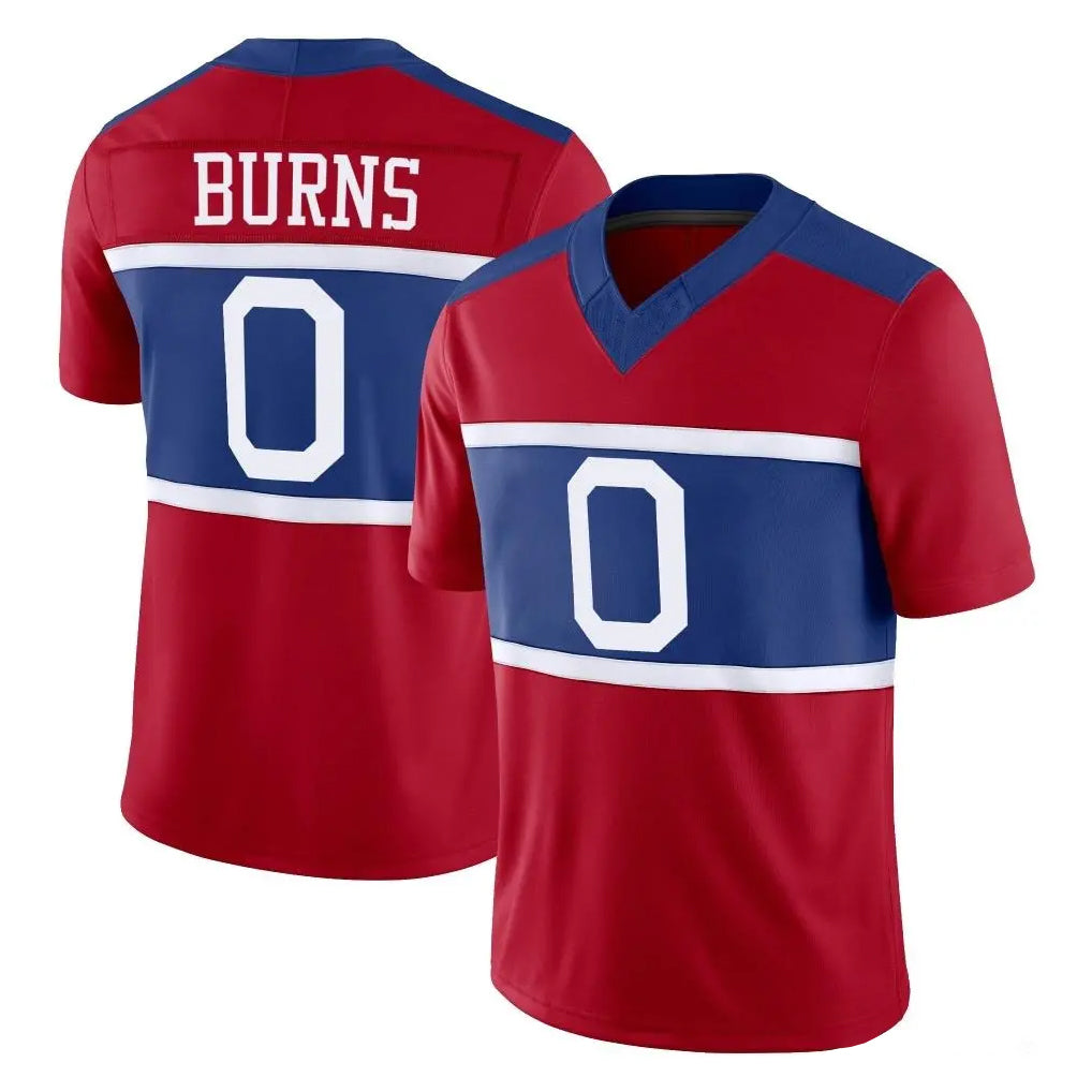 NY.Giants #0 Brian Burns Player Red Century Vapor F.U.S.E. Home Game BALCE Stitched Jerseys