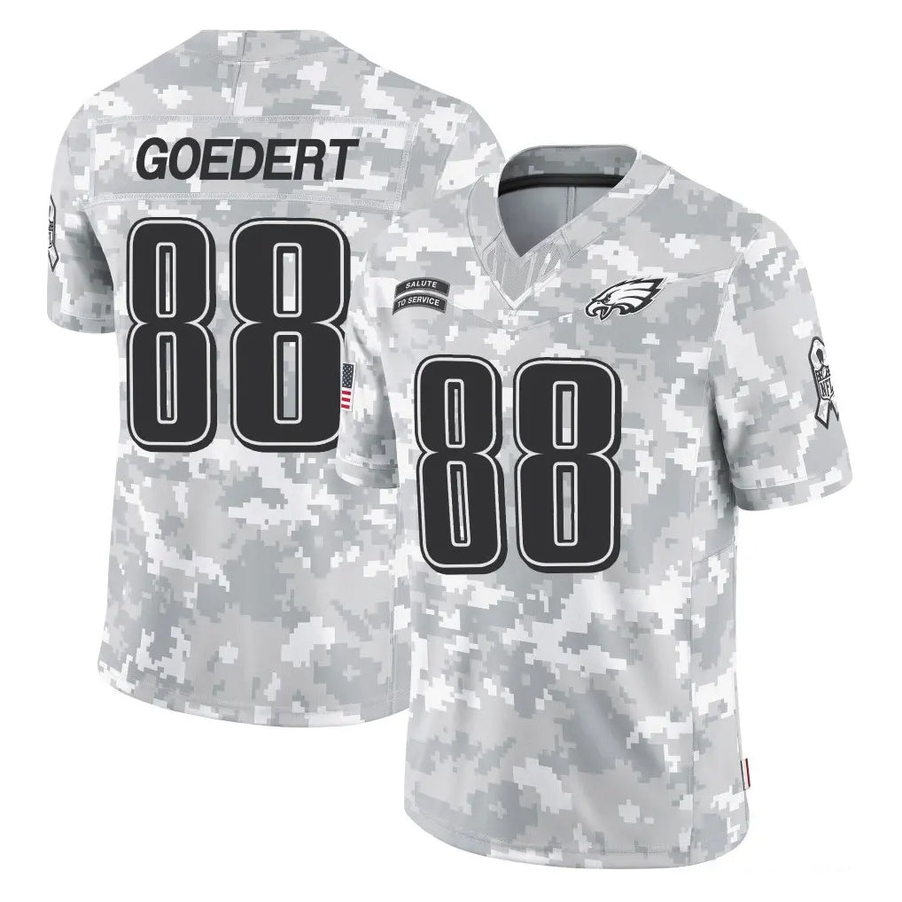 P.Eagles #88 Dallas Goedert Player Arctic Camo Salute to Service Limited Game BALCE Stitched Jerseys