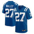 IN.Colts #27 Justin Walley Player Royal Home Game BALCE Stitched Jerseys
