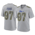 LA.Rams #97 Poona Ford Player Gray Atmosphere Fashion Home Game BALCE Stitched Jerseys