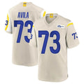 LA.Rams #73 Steve Avila Player Bone Home Game BALCE Stitched Jerseys