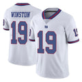NY.Giants #19 Jameis Winston Player White Color Rush Home Game BALCE Stitched Jerseys