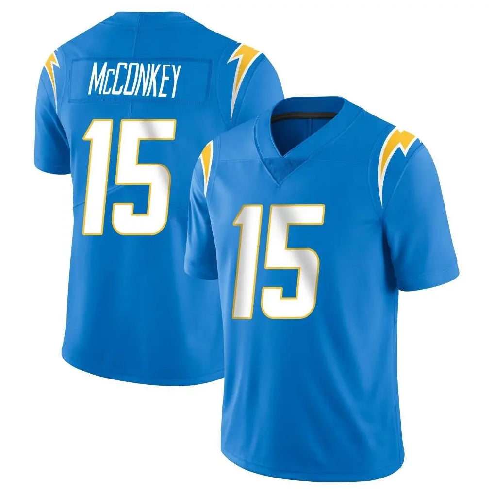 LA.Chargers #15 Ladd McConkey Player Blue Limited Vapor Untouchable Home Game BALCE Stitched Jerseys