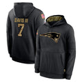 NE.Patriots #7 Carlton Davis III Player Black Salute to Service Hoodies Limited Game BALCE Stitched Jerseys