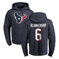 H.Texans #6 Reed Blankenship Player Navy Pro Line Pullover Hoodie Limited Game BALCE Stitched Jerseys