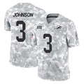 M.Dolphins #3 Chris Johnson Player Arctic Camo Salute To Service Limited Game BALCE Stitched Jerseys