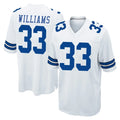 D.Cowboys #33 Javonte Williams Player White Home Game BALCE Stitched Jerseys