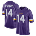 M.Vikings #14 Jauan Jennings Player Purple Home Game BALCE Stitched Jerseys