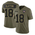 NY.Giants #18 Darius Slayton Player Olive 2025 Salute To Service Limited BALCE Stitched Jerseys