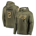 TB.Buccaneers #2 Emeka Egbuka Player Olive Salute to Service Pullover Hoodie Home Game BALCE Stitched Jerseys