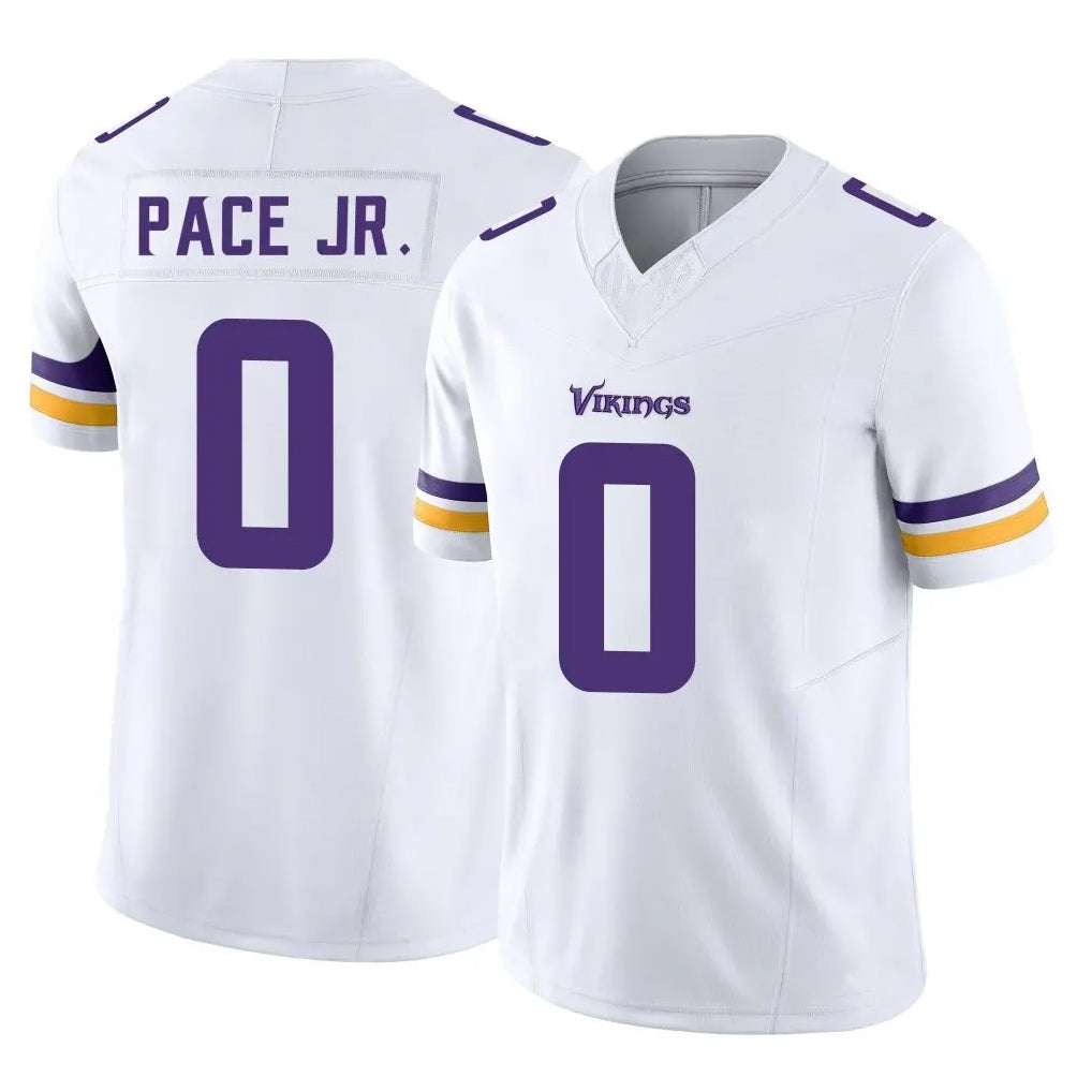 M.Vikings #0 Ivan Pace Jr. Player White Limited Vapor F.U.S.E. Home Game BALCE Stitched Jerseys