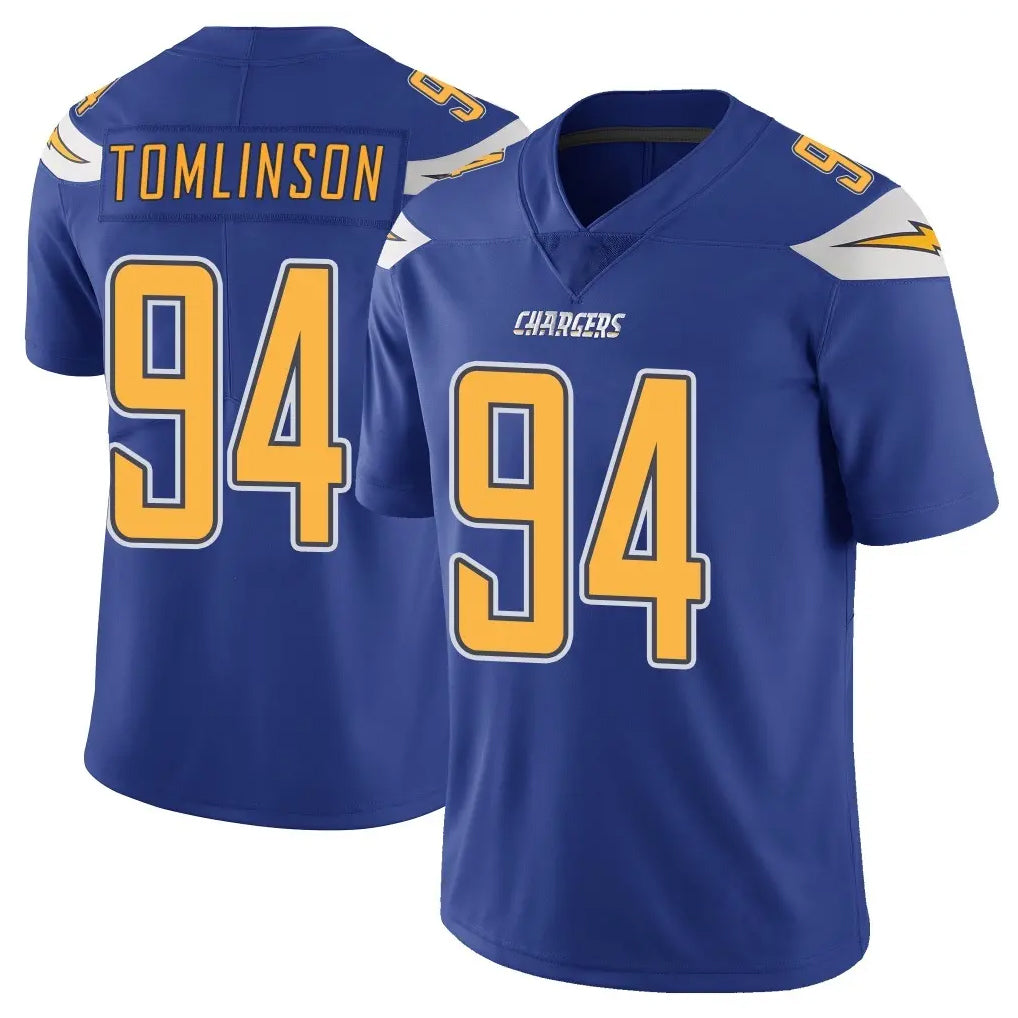 LA.Chargers #94 Dalvin Tomlinson Player Royal Limited Color Rush Vapor Untouchable Home Game BALCE Stitched Jerseys