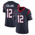H.Texans #12 Nico Collins Player Navy Limited Vapor Untouchable Home Game BALCE Stitched Jerseys