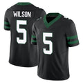 NY.Jets #5 Garrett Wilson Player Black Limited Legacy Vapor F.U.S.E. Home Game BALCE Stitched Jerseys