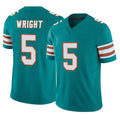 M.Dolphins #5 Jaylen Wright Player Aqua Limited Alternate Vapor F.U.S.E. Home Game BALCE Stitched Jerseys