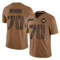 NY.Jets #70 Armand Membou Player Brown Salute To Service Limited BALCE Stitched Jerseys