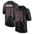 H.Texans #81 Jayden Higgins Player Black Fashion Home Game BALCE Stitched Jerseys