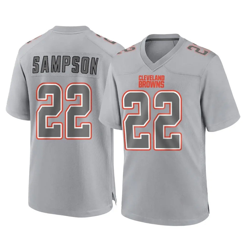 C.Browns #22 Dylan Sampson Player Gray Atmosphere Fashion Game BALCE Stitched Jerseys