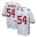 SF.49ers #54 Fred Warner Player White Home Game BALCE Stitched Jerseys