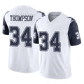D.Cowboys #34 Jalen Thompson Player White-Navy Limited Vapor F.U.S.E. Home Game BALCE Stitched Jerseys