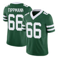 NY.Jets #66 Joe Tippmann Player Green Legacy Limited Vapor F.U.S.E. Home Game BALCE Stitched Jerseys