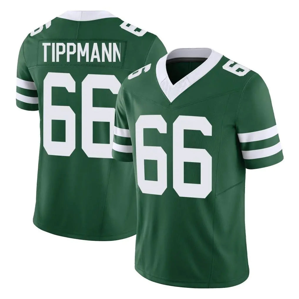 NY.Jets #66 Joe Tippmann Player Green Legacy Limited Vapor F.U.S.E. Home Game BALCE Stitched Jerseys