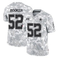 D.Cowboys #52 Tyler Booker Player Arctic Camo Salute to Service Limited Home Game BALCE Stitched Jerseys