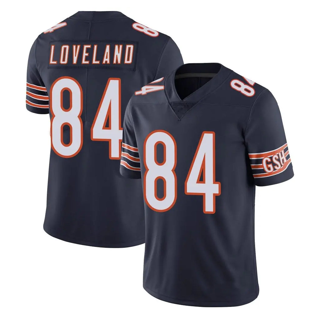C.Bears #84 Colston Loveland Player Navy Vapor Untouchable Limited Home Game BALCE Stitched Jerseys