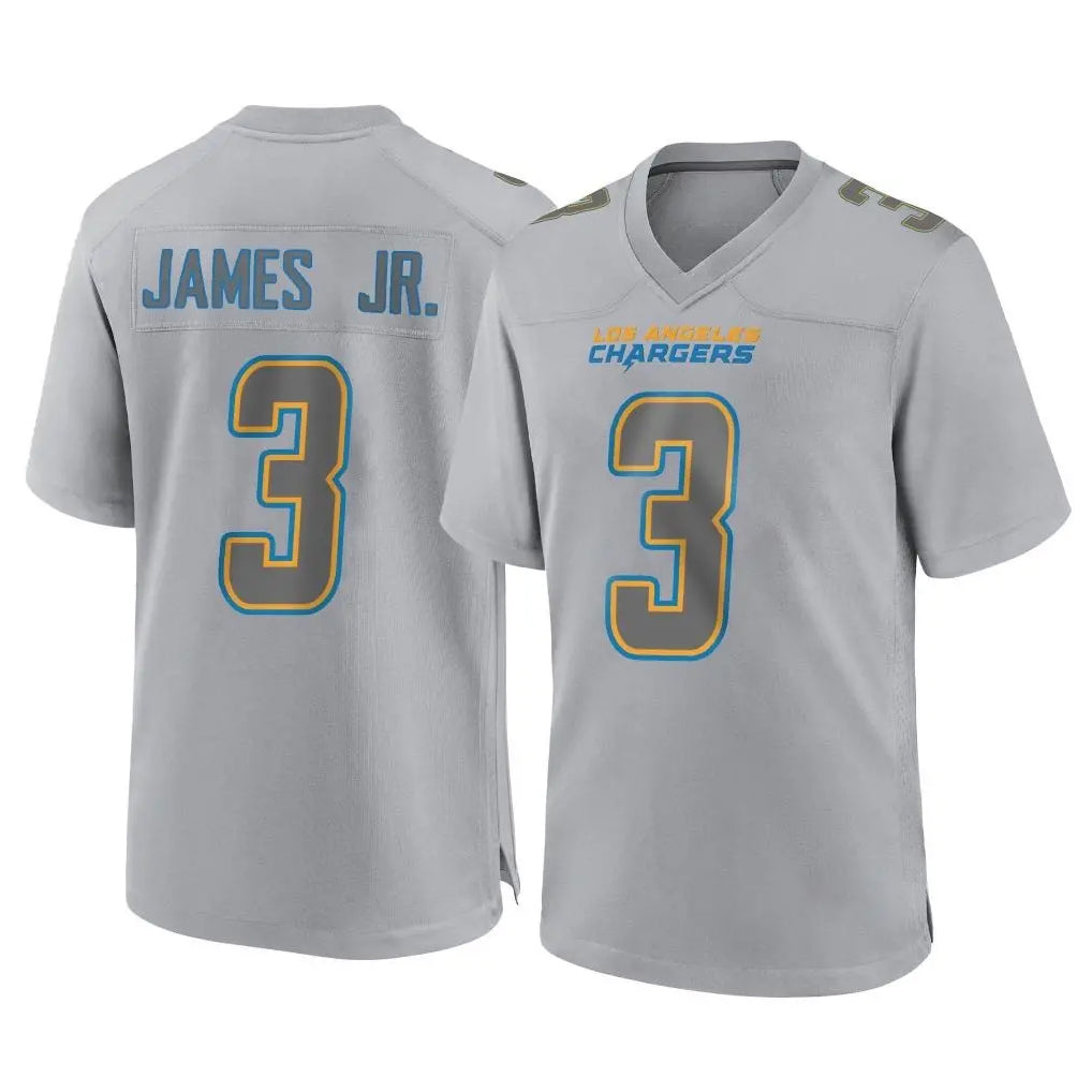 LA.Chargers #3 Derwin James Jr. Player Gray Atmosphere Fashion Home Game BALCE Stitched Jerseys
