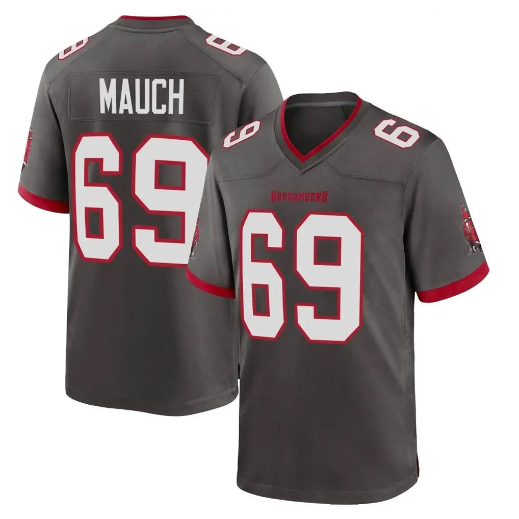 TB.Buccaneers #69 Cody Mauch Player Pewter Alternate Home Game BALCE Stitched Jerseys